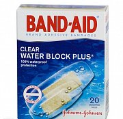 Band-Aid Пластырь антисептический водостойкий 20 шт.