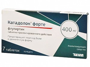 Катадолон форте таблетки пролонгированного действия 400 мг 7 шт.