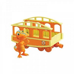Поезд динозавров игровой набор Бадди 6см с вагончиком