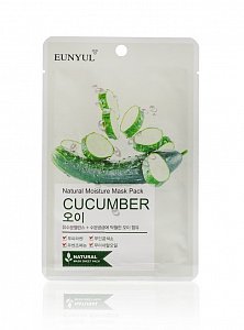 Eunyul Маска тканевая с огурцом 22 мл Natural Moisture Mask Pack Cucumber