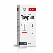 Таурин глазные капли 4% флакон-капельница 10 мл Таурин