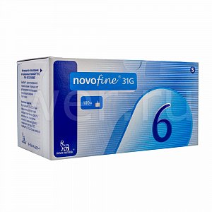 Иглы Novofine 31G 0,25х6 мм 100 шт.