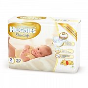 Huggies Подгузники Elite Soft р.2  4-7 кг 27 шт.