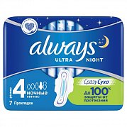 Always Прокладки Ultra night 7 шт. Always Прокладки Ultra night 7 шт.