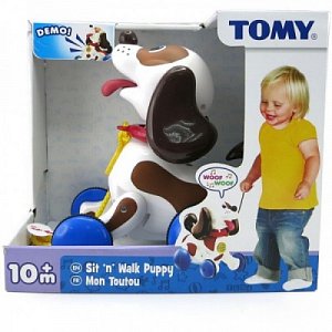Tomy веселый щенок на прогулке е3862