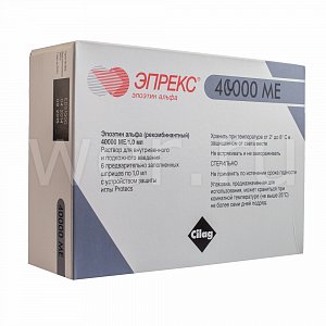 Эпрекс раствор для внутривенного и подкожного введения 40000 ЕД шприц 1 мл 6 шт.