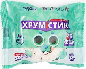 Хрумстик батончик на фруктозе 18г с кокосовой стружкой
