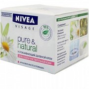 Нивея Pure&Natural Крем дневной увлажняющий 50 мл Нивея Pure&Natural Крем дневной увлажняющий 50 мл