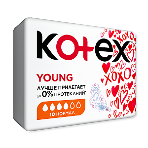 Kotex Прокладки Young Normal 10 шт.