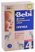 Bebi Каша безмолочная гречневая с 4 мес. 200 г Bebi Каша безмолочная гречневая с 4 мес. 200 г