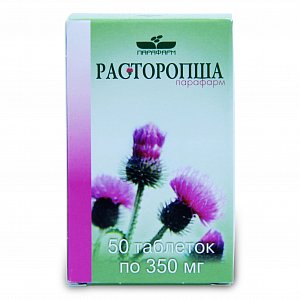 Расторопша таблетки 350 мг 50 шт. Парафарм (БАД)