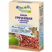 Fleur Alpine Каша молочная гречневая Organic 4 мес. с яблоком 200 г Fleur Alpine Каша молочная гречневая Organic 4 мес. с яблоком 200 г