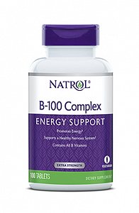 Natrol B-100 Комплекс таблетки растворимые 100 шт. Комплекс витаминов В (БАД)