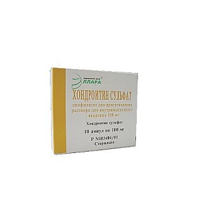 Хондроитин сульфат лиофилизат для приготовления раствора для внутримышечного введения 100 мг/мл ампулы 10 шт. Эллара