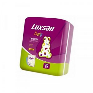 Luxsan Baby Пеленки впитывающие 60х60 см 20 шт.