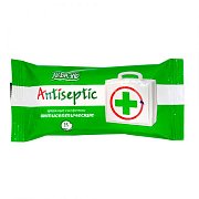 Салфетки влажные антибактериальные Antiseptic 15 шт. Акваэль
