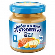 Бабушкино лукошко Пюре рагу семга овощи с 8 мес. 100 г