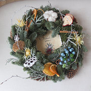 Новогодний венок «Гармония» (Цена для постоянных клиентов: 1900р.)