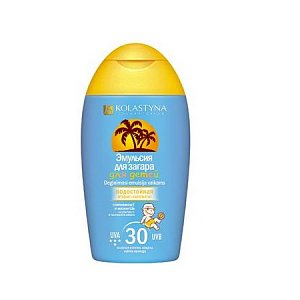 Коластина эмульсия для загара детская spf30 150 мл