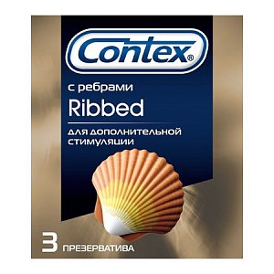 Contex Презервативы Ribbed ребристые 3 шт.