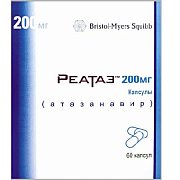 Реатаз капсулы 200 мг 60 шт. Реатаз капсулы 200 мг 60 шт.