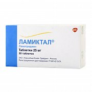 Ламиктал таблетки 25 мг 30 шт. Ламиктал таблетки 25 мг 30 шт.