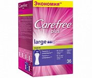 Carefree Plus Прокладки ежедневные Large Fresh ароматизированные 36 шт.