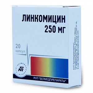 Линкомицин капсулы 250 мг 20 шт. Белмедпрепараты