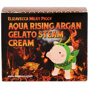 Elizavecca Крем паровой с аргановым маслом Milky Piggy Aqua Rising Argan Gelato Steam Cream 100 мл